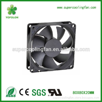 80x80x20mm 12V 24V dc fan, high cfm exhaust fan, brushless industria fan